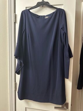 Vince Camuto | Dresses | Womens Vince Camuto Navy Blue Tulip Sleeve Sheath Dress Round Neck Size 4 | Poshmark Vince Camuto | Dresses | Womens Vince Camuto Navy Blue Tulip Sleeve Sheath Dress Round Neck Size 4 | Poshmark
